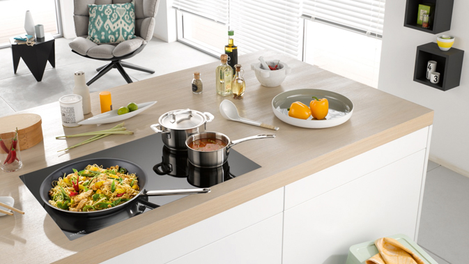 Induktionskochfeld KM 6356 mit Wokmulde